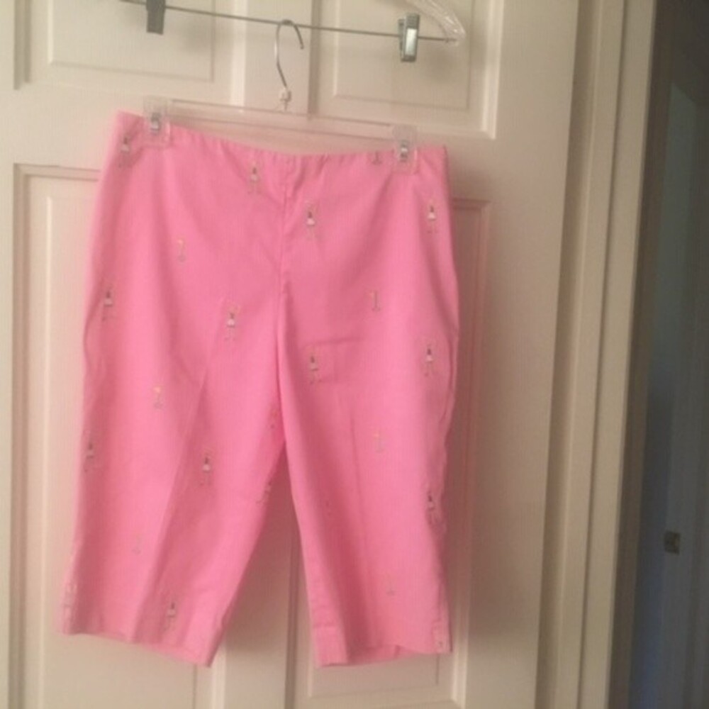 Long Pink Golf Shorts (Island Republic)